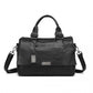 Miss Lulu Perfect Fusion Of Genuine And PU Leather Women's Tote Crossbody Bag - Black