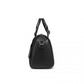Miss Lulu Perfect Fusion Of Genuine And PU Leather Women's Tote Crossbody Bag - Black