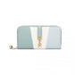 Miss Lulu Tri Colour Women's Leather Look Purse - Light Blue