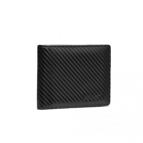 Kono Business Casual RFID Blocking Mens Wallet - Black