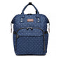 Kono Wide Open Designed Baby Diaper Changing Backpack Dot - Navy